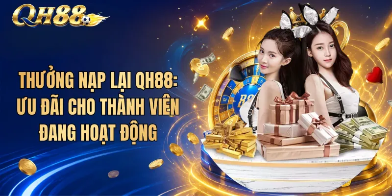 Thưởng Nạp Lại QH88: Ưu Đãi Cho Thành Viên Đang Hoạt Động 1 Thưởng Nạp Lại QH88: Ưu Đãi Cho Thành Viên Đang Hoạt Động